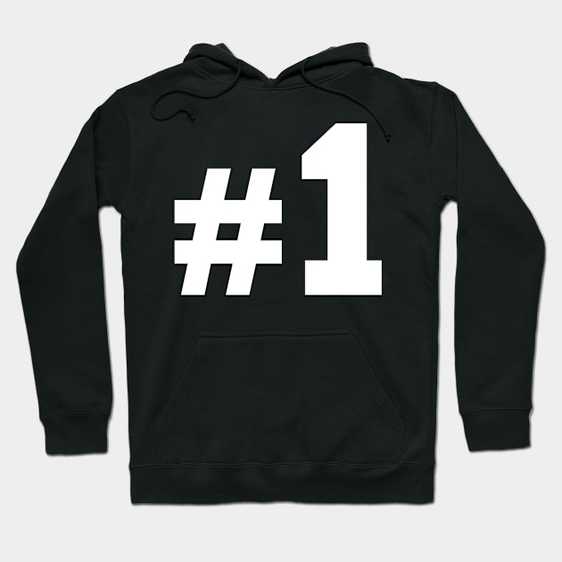 Number One Hoodie by Designzz